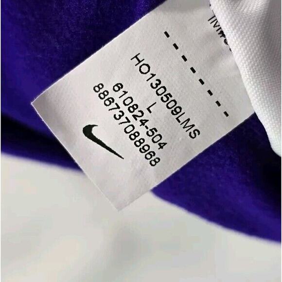 Nike Leggings Womens Large Purple Fleece Lined Thermal Pro Winter High Rise - Picture 9 of 12